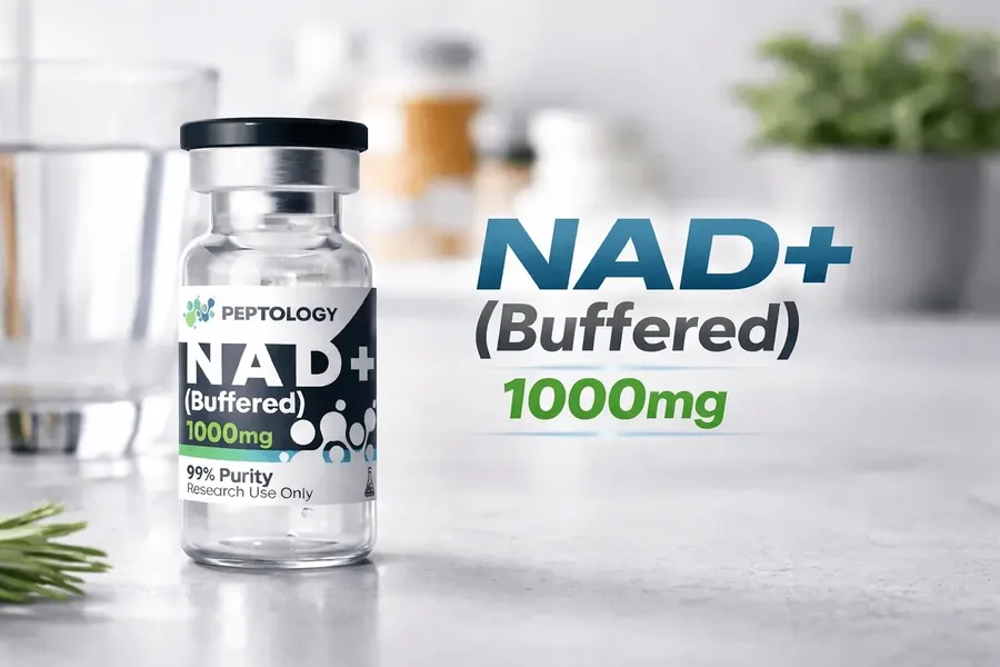 NAD+ (Buffered) 1000 mg – énergie cellulaire, réparation de l'ADN et soutien mitochondrial