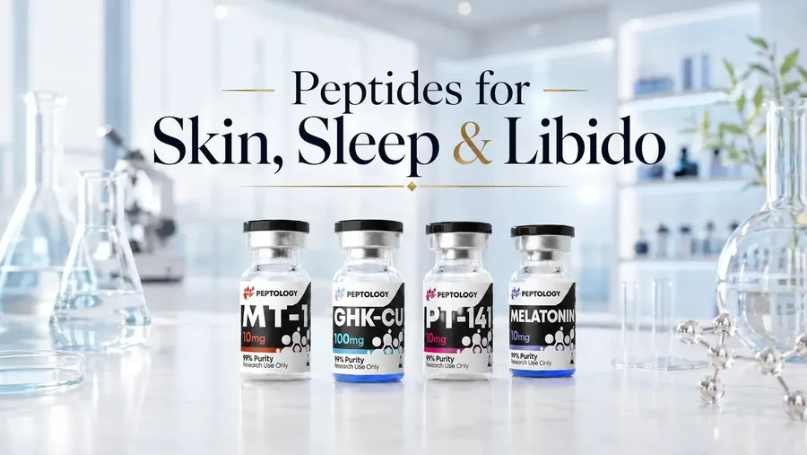 Peptides pour la peau, le sommeil et la libido : guide complet de la catégorie