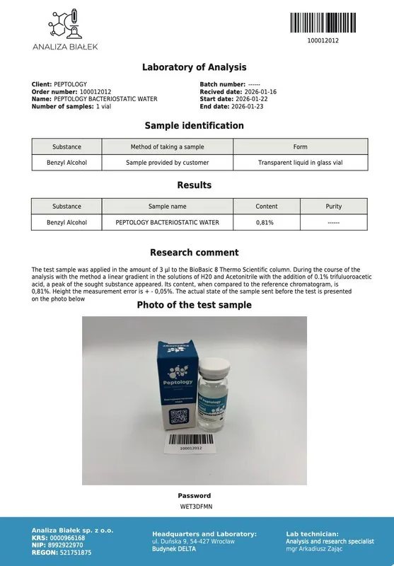 Eau bactériostatique - 10ml. – image 2