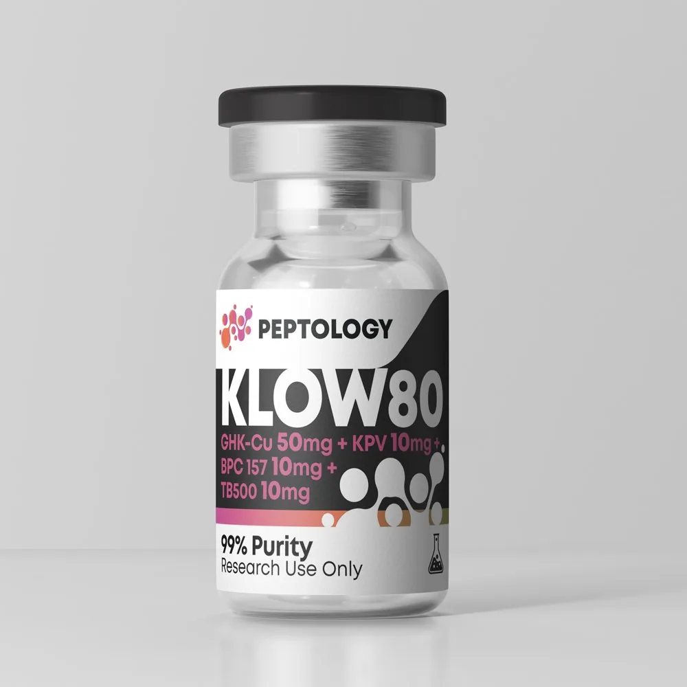 KLOW80 – Mélange : GHK-Cu 50 mg, TB-500, BPC-157 et KPV 10 mg chacun