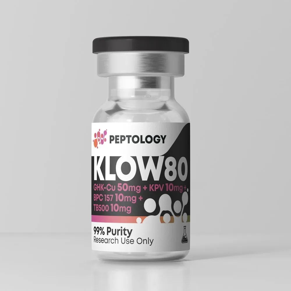 KLOW80 – Mélange : GHK-Cu 50 mg, TB-500, BPC-157 et KPV 10 mg chacun