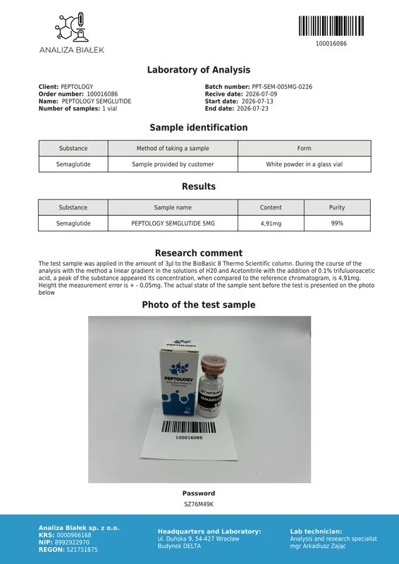 Semaglutide 5 mg/10mg – agoniste du récepteur du GLP-1 – image 2